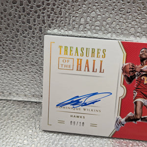 2021-22 Panini National Treasures Dominique Wilkins Gold NBA Greats Auto /10 FRENLY BRICKS - Open 7 Days