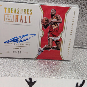 2021-22 Panini National Treasures Dominique Wilkins Gold NBA Greats Auto /10 FRENLY BRICKS - Open 7 Days