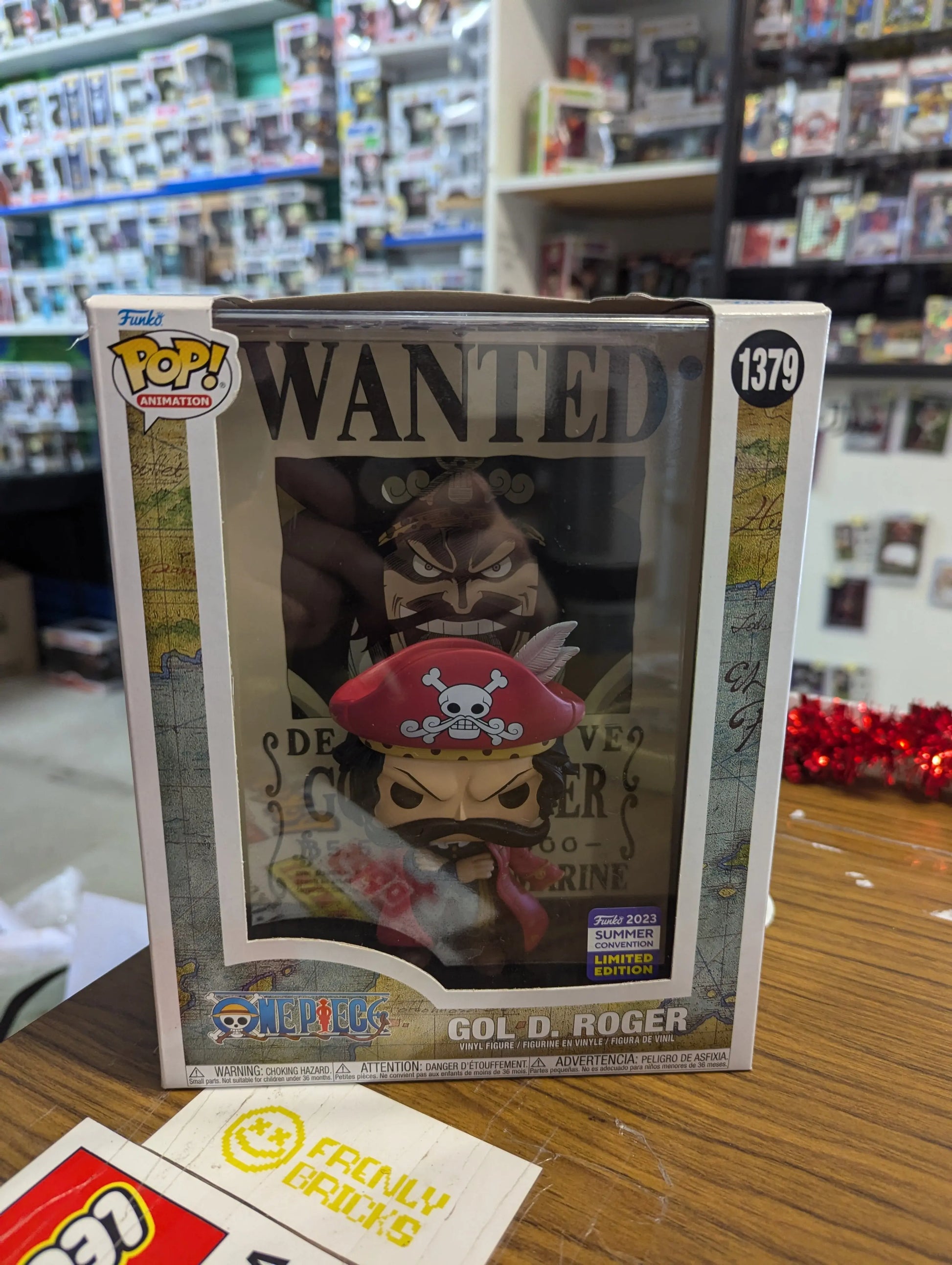 Gol D. Roger Funko Pop! Vinyl Figure Wanted Poster #1379 SDCC 2023 One Piece FRENLY BRICKS - Open 7 Days