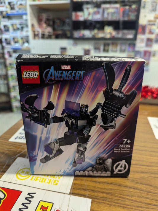 LEGO Marvel Avengers Black Panther Mech Armour Super Heroes 76204 Retired New FRENLY BRICKS - Open 7 Days