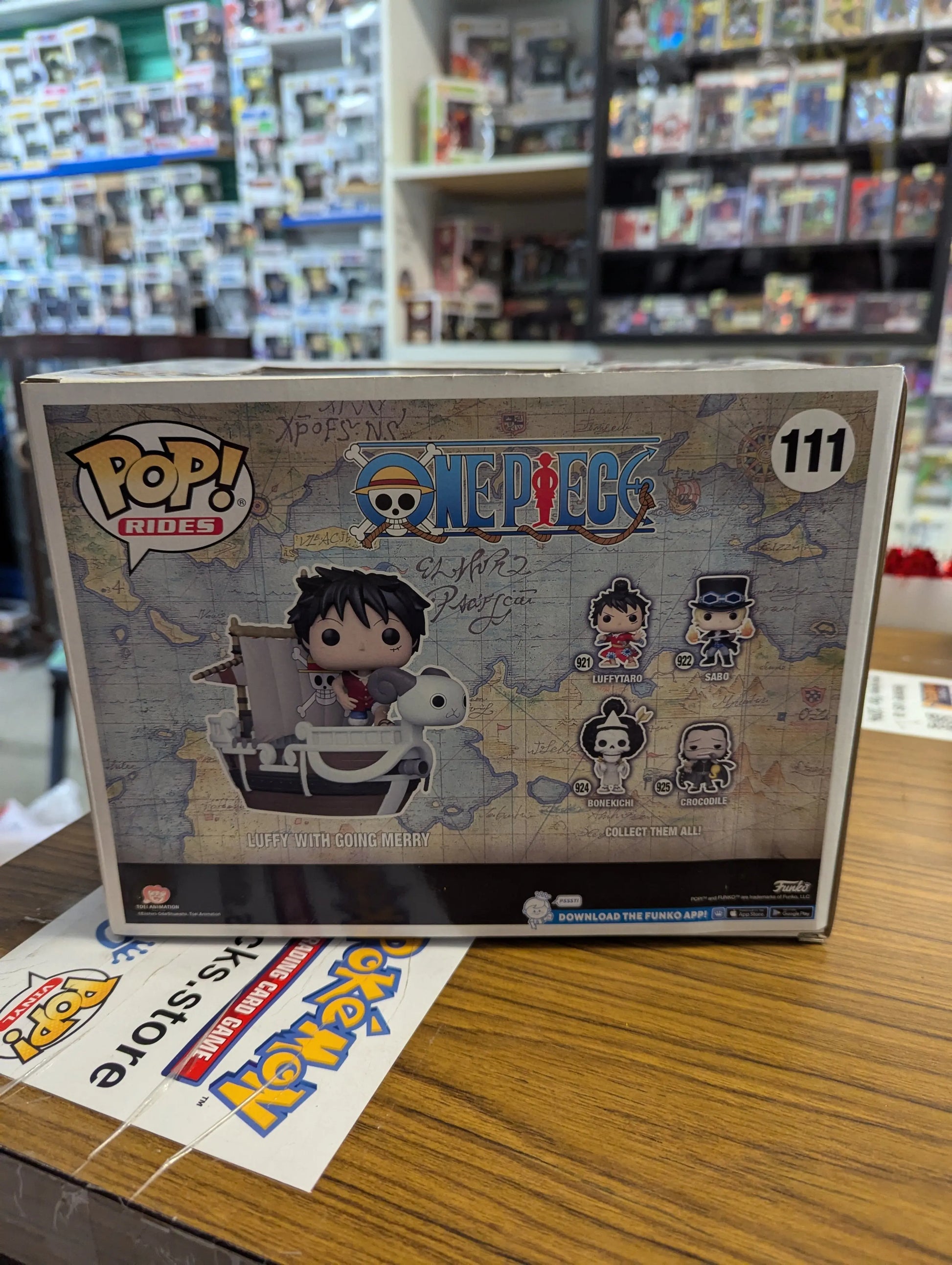 Funko Pop! Rides: One Piece - Luffy With Going Merry 111 FRENLY BRICKS - Open 7 Days