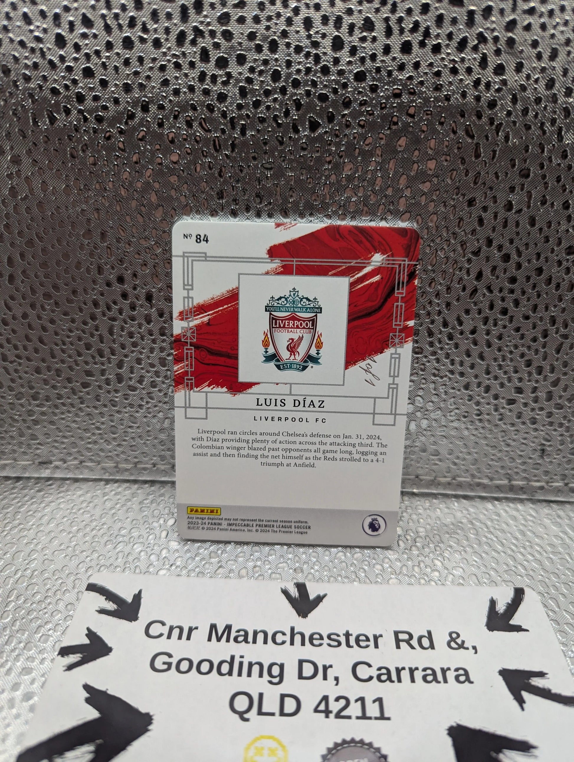 2023-24 Panini Impeccable Luis Diaz Silver Plate Liverpool FC 1/1 FRENLY BRICKS - Open 7 Days