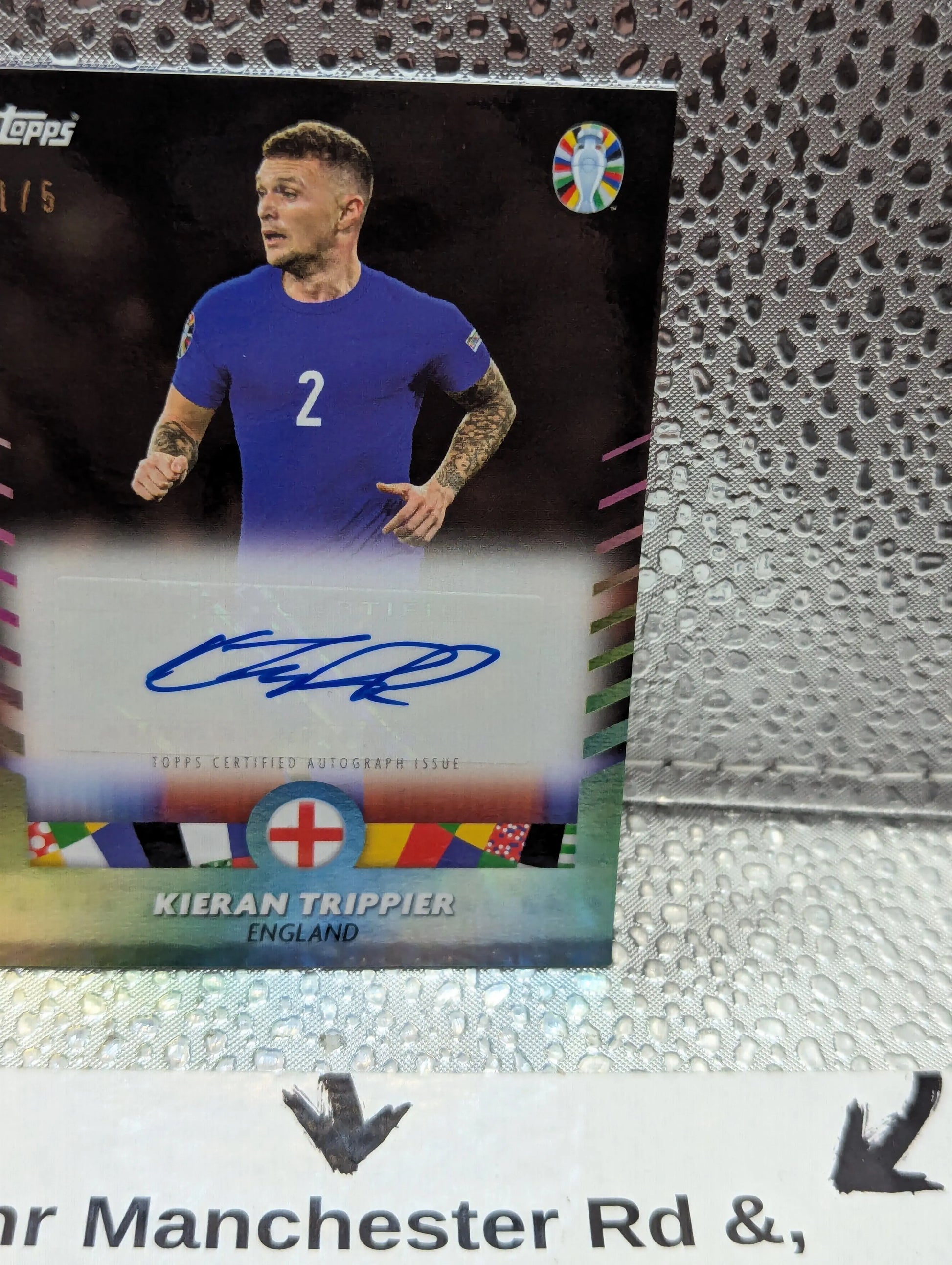 2023-24 Topps Kieran Tripper Black Autograph England 1/5 FRENLY BRICKS - Open 7 Days