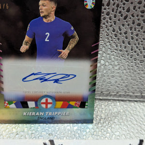 2023-24 Topps Kieran Tripper Black Autograph England 1/5 FRENLY BRICKS - Open 7 Days