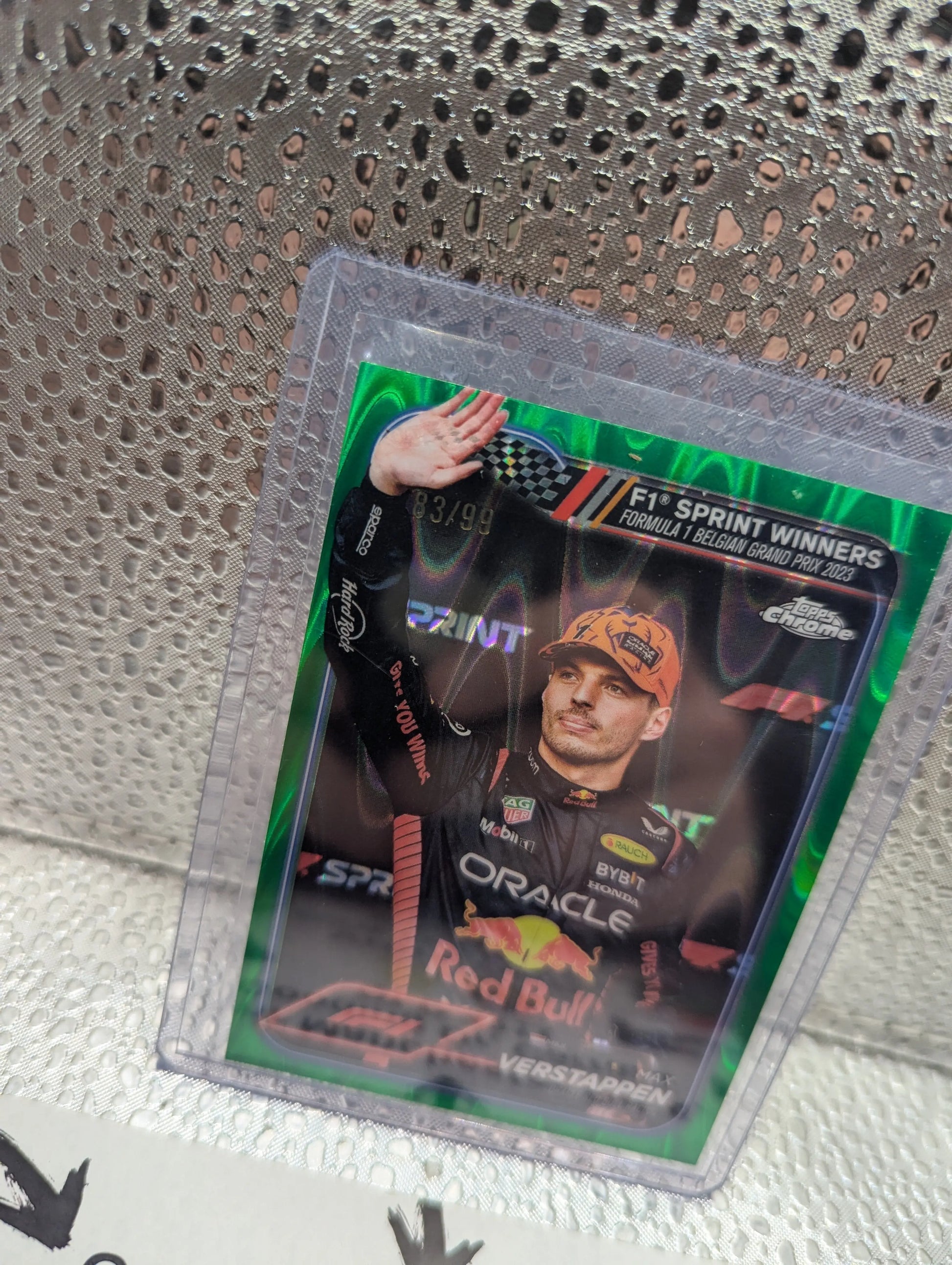 2024 Topps Chrome Green Refractor /99 Max Verstappen #150 FRENLY BRICKS - Open 7 Days