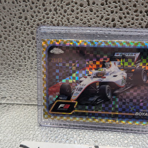 2024 Topps Chrome Formula 1 Mari Boya Gold Checker Flag /50 FRENLY BRICKS - Open 7 Days