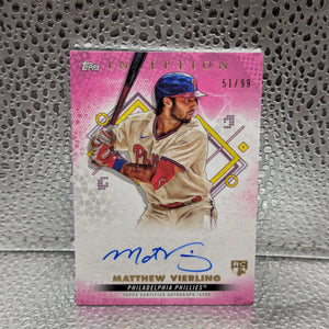 2022 Topps Inception MATTHEW VIERLING Rookies & Stars Magenta Auto /99 RC FRENLY BRICKS - Open 7 Days