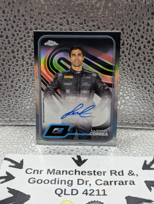 2024 Topps Chrome Formula 1 F1 Juan Manuel Correa Auto #CAC-CORR GZ FRENLY BRICKS - Open 7 Days
