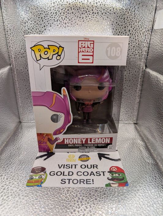 FUNKO POP VINYL BIG HERO 6 HONEY LEMON #108 VAULTED FRENLY BRICKS - Open 7 Days