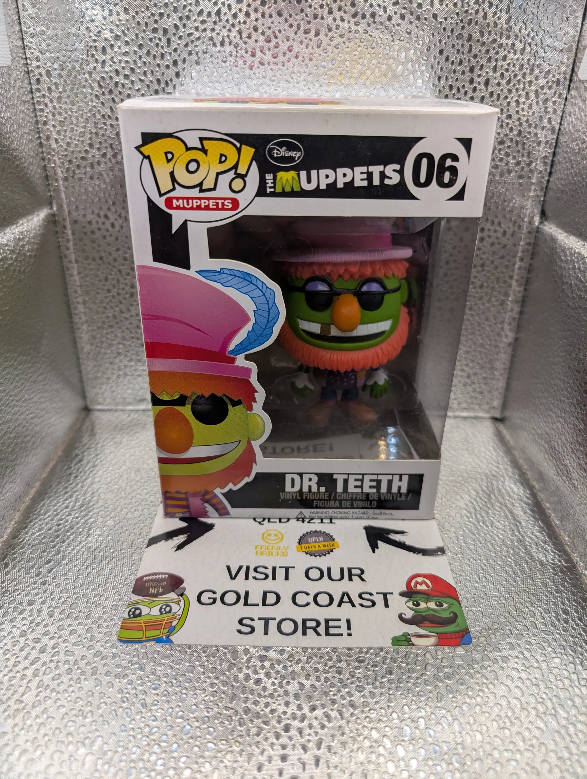 Funko Pop! The Muppets Dr. Teeth #06 Original Vaulted Disney Damaged Box Rare FRENLY BRICKS - Open 7 Days