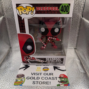 DEADPOOL Christmas Cane Funko Pop! Vinyl #400 FRENLY BRICKS - Open 7 Days