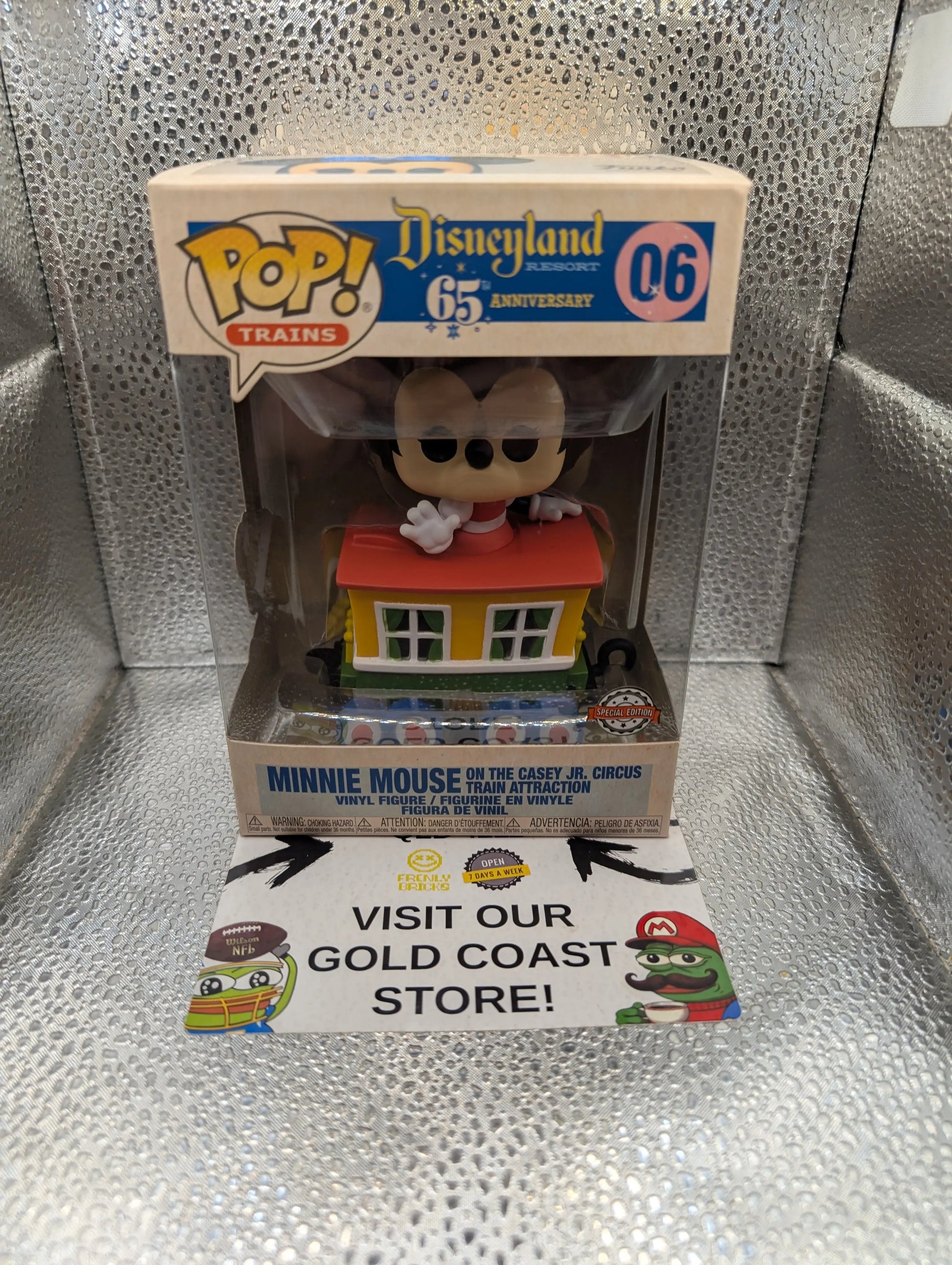 Funko Pop Trains #06 Minnie Mouse On The Casey Jr. Circus Train Disneyland 65th FRENLY BRICKS - Open 7 Days