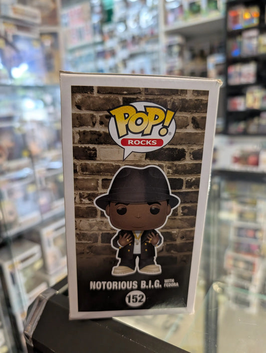 Funko POP! Rocks - Biggie Smalls Vinyl Figure - NOTORIOUS B.I.G. w/ Fedora #152 FRENLY BRICKS - Open 7 Days