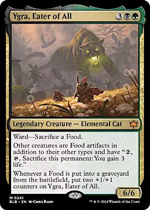 Ygra, Eater of All Bloomburrow (M) Collector #: 0241 FRENLY BRICKS - Open 7 Days