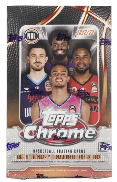 2022-23 TOPPS CHROME NBL BASKETBALL HOBBY BOX FRENLY BRICKS - Open 7 Days