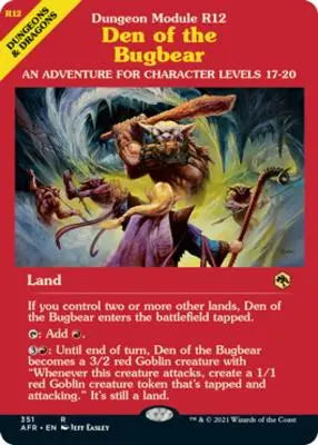 Den of the Bugbear (Showcase) Adventures in the Forgotten Realms 351 FRENLY BRICKS - Open 7 Days