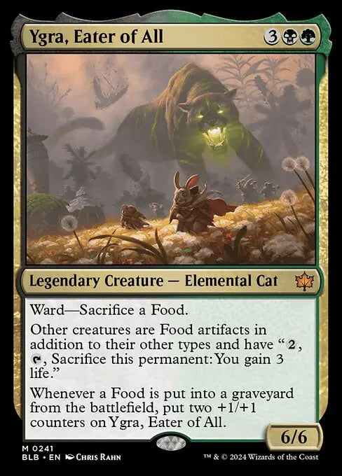 Ygra, Eater of All Bloomburrow (M) Collector #: 0241 FRENLY BRICKS - Open 7 Days