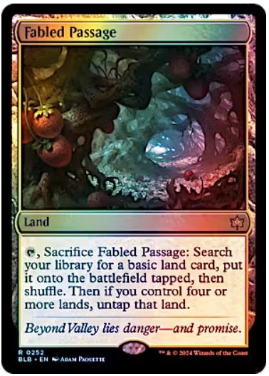 Fabled Passage Bloomburrow (R) Collector #: 0252 FOIL FRENLY BRICKS - Open 7 Days