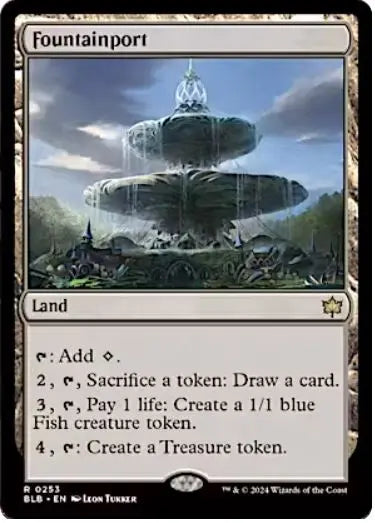 Fountainport Bloomburrow (R) Collector #: 0253 FRENLY BRICKS - Open 7 Days