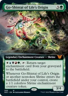 Go-Shintai of Life's Origin (Extended Art) Kamigawa: Neon Dynasty Commander Decks Variants (M) Collector #: 066 FRENLY BRICKS - Open 7 Days