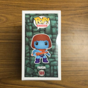 Faker 569 ~ Masters of the Universe (MOTU) ~ Funko Pop Vinyl + FREE PROTECTOR FRENLY BRICKS - Open 7 Days