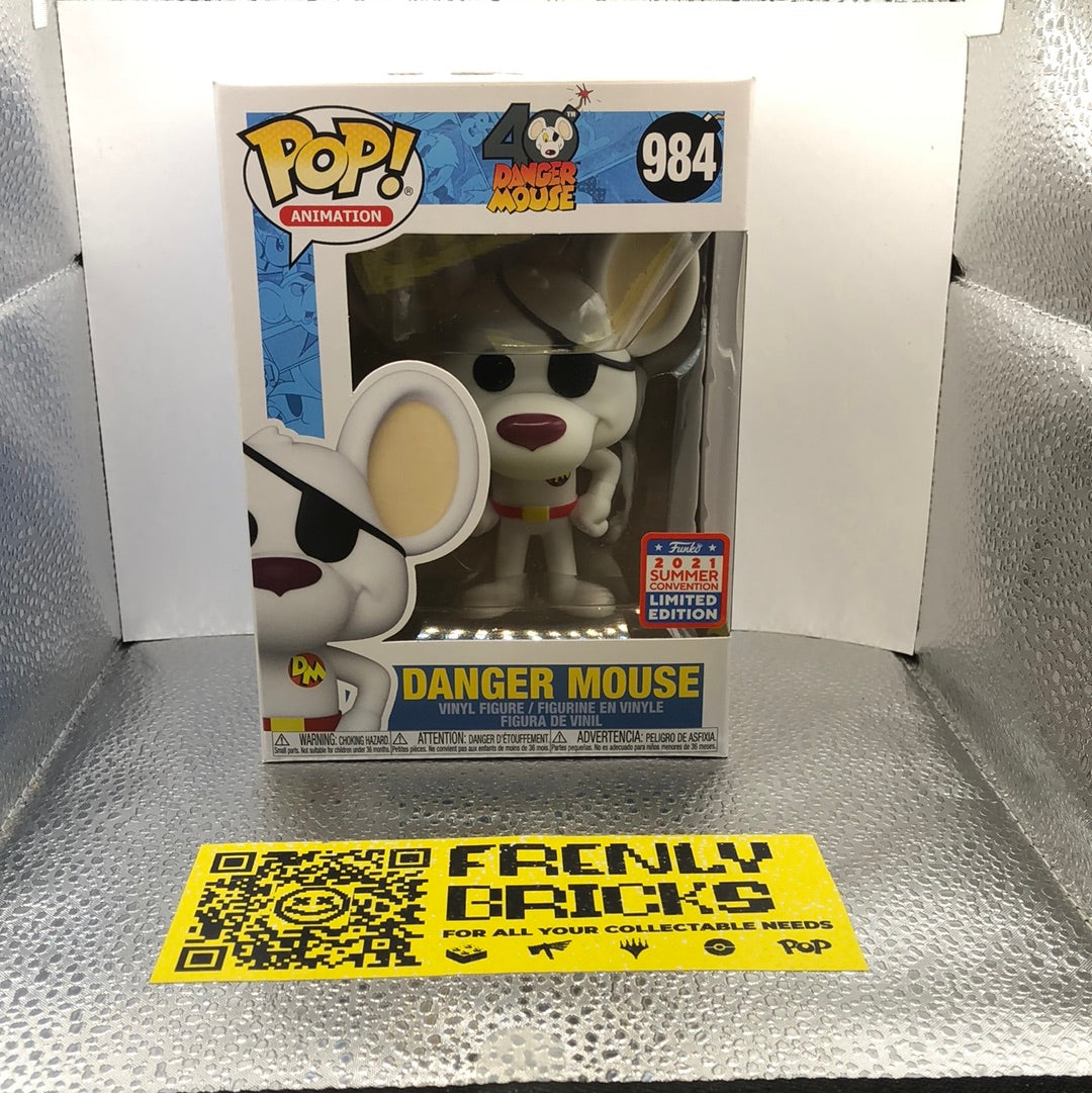 Danger Mouse Funko Pop Vinyl #984 SDCC 2021 FRENLY BRICKS - Open 7 Days