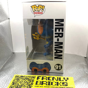 Funko Pop Mer-Man # 91 Masters of the Universe Funko Exclusive MOTU NEW FRENLY BRICKS - Open 7 Days