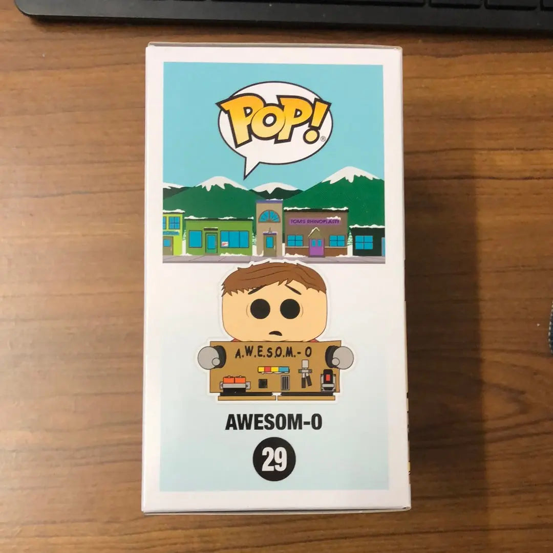 Funko POP! South Park 29 — Awesom-O (Unmasked Exclusive) W/ Protector FRENLY BRICKS - Open 7 Days