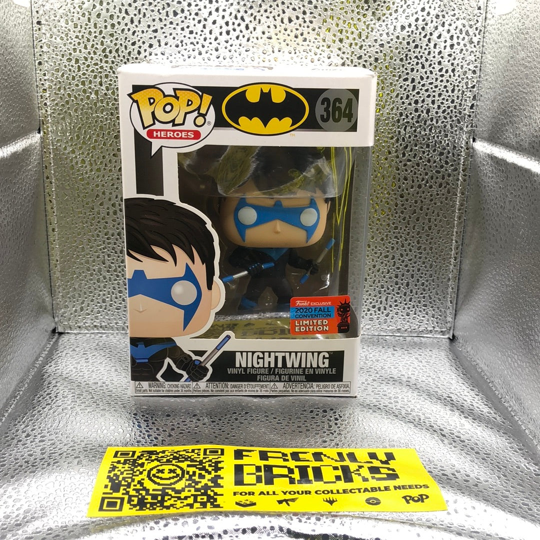 Funko POP Vinyl - Heroes - Batman - Nightwing - #364 - FC 2020 FRENLY BRICKS - Open 7 Days