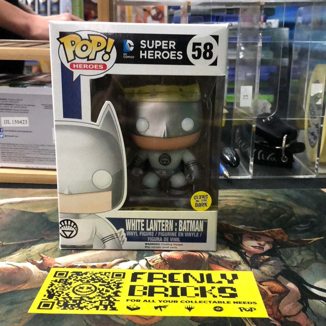 #58 Funko Pop! Vinyl: DC Comics - Batman (White Lantern) (Glow) FRENLY BRICKS - Open 7 Days