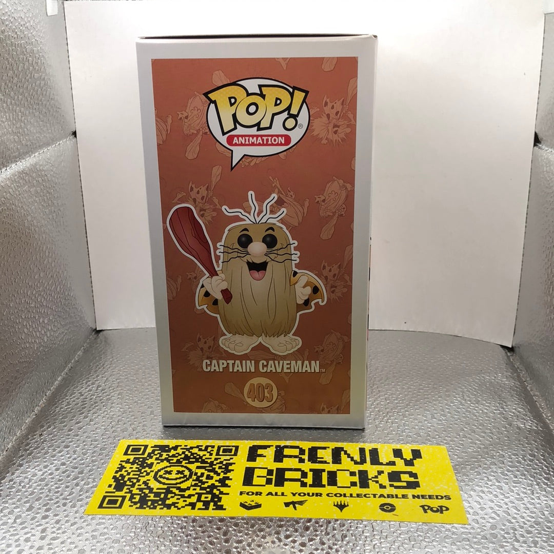 2018 Funko Pop! Animation Vinyl HB Captain Caveman Cartoon SDCC (Exclusive) #403 FRENLY BRICKS - Open 7 Days