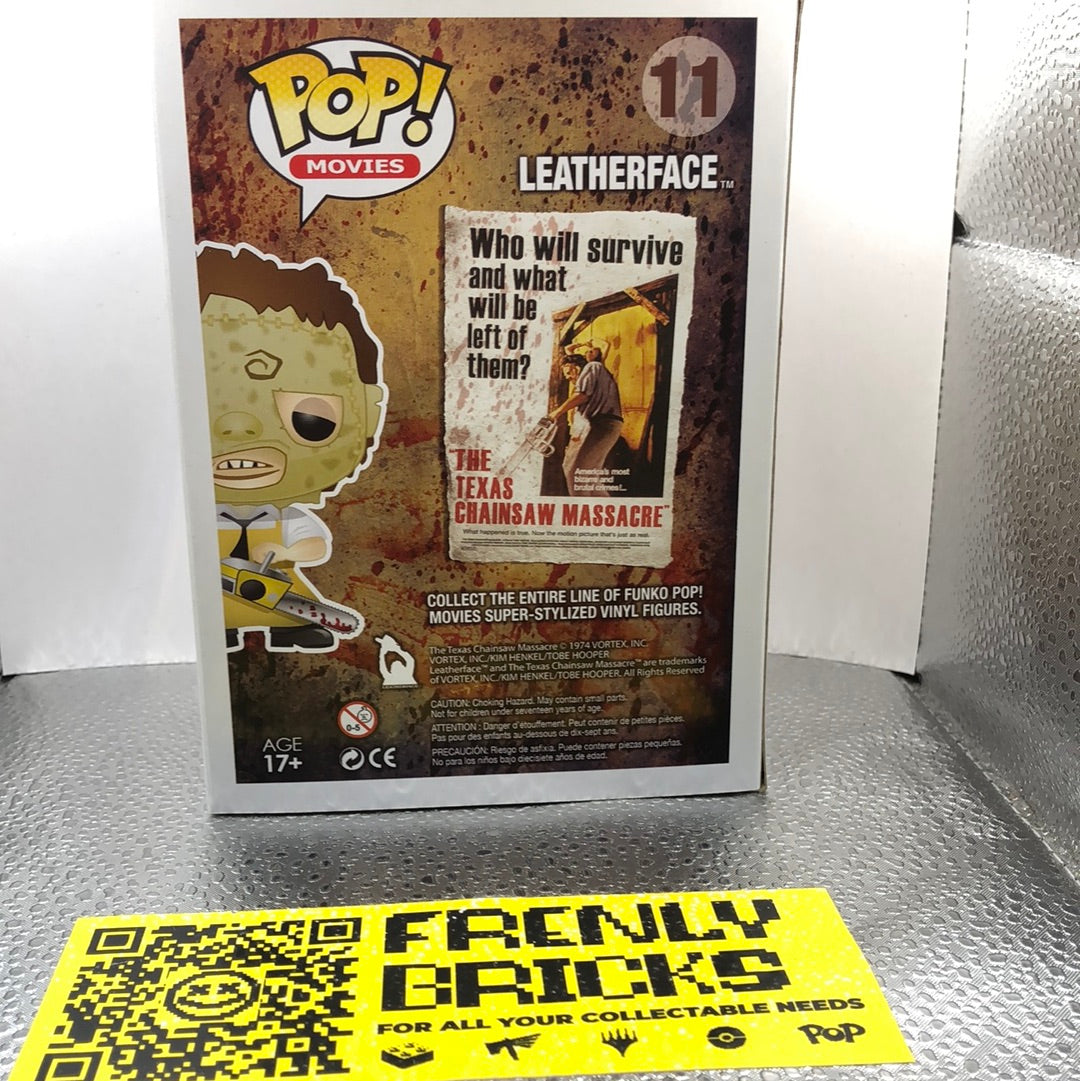 FUNKO Pop! Leatherface Texas Chainsaw Massacre #11 Vinyl Figure FRENLY BRICKS - Open 7 Days