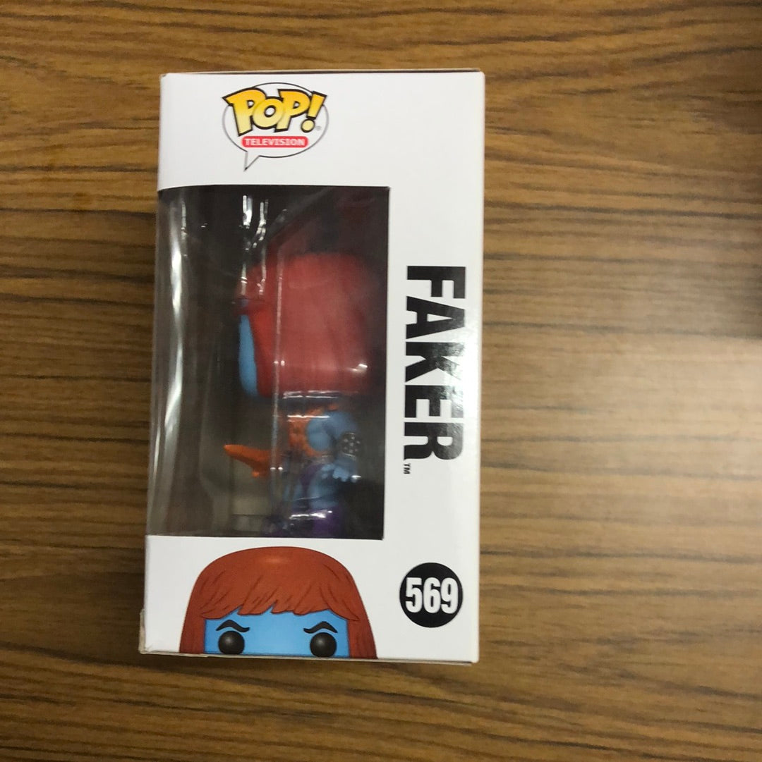 Faker 569 ~ Masters of the Universe (MOTU) ~ Funko Pop Vinyl + FREE PROTECTOR FRENLY BRICKS - Open 7 Days