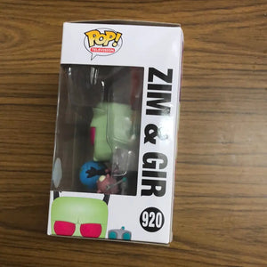 Funko POP! Television: Invader Zim - Zim & Gir #920 - Exclusive w/ Protector FRENLY BRICKS - Open 7 Days