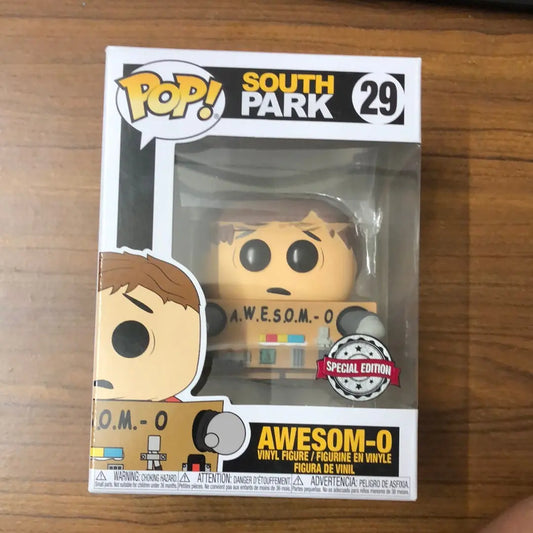 Funko POP! South Park 29 — Awesom-O (Unmasked Exclusive) W/ Protector FRENLY BRICKS - Open 7 Days