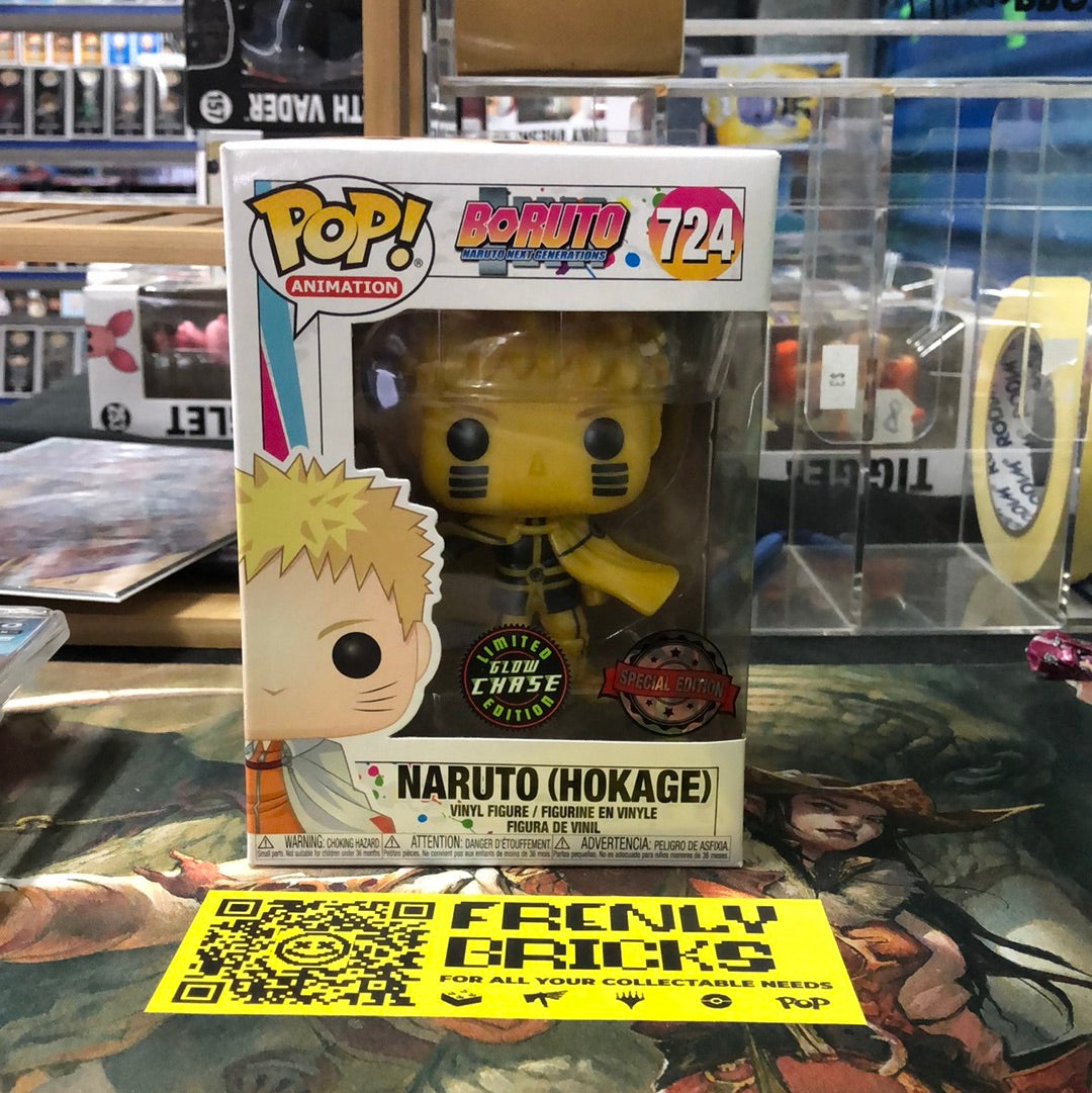 Funko Pop! Boruto Naruto Hokage Glow in the Dark CHASE #724 FRENLY BRICKS - Open 7 Days