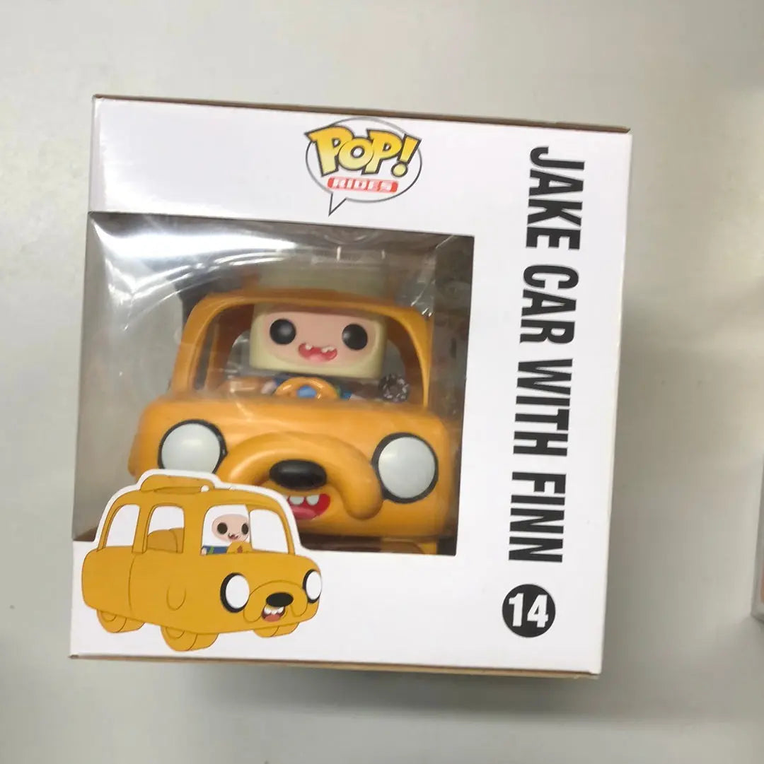 Funko Pop! Rides: Adventure Time - Finn the Human (w/ Jake Car) #14 FRENLY BRICKS - Open 7 Days