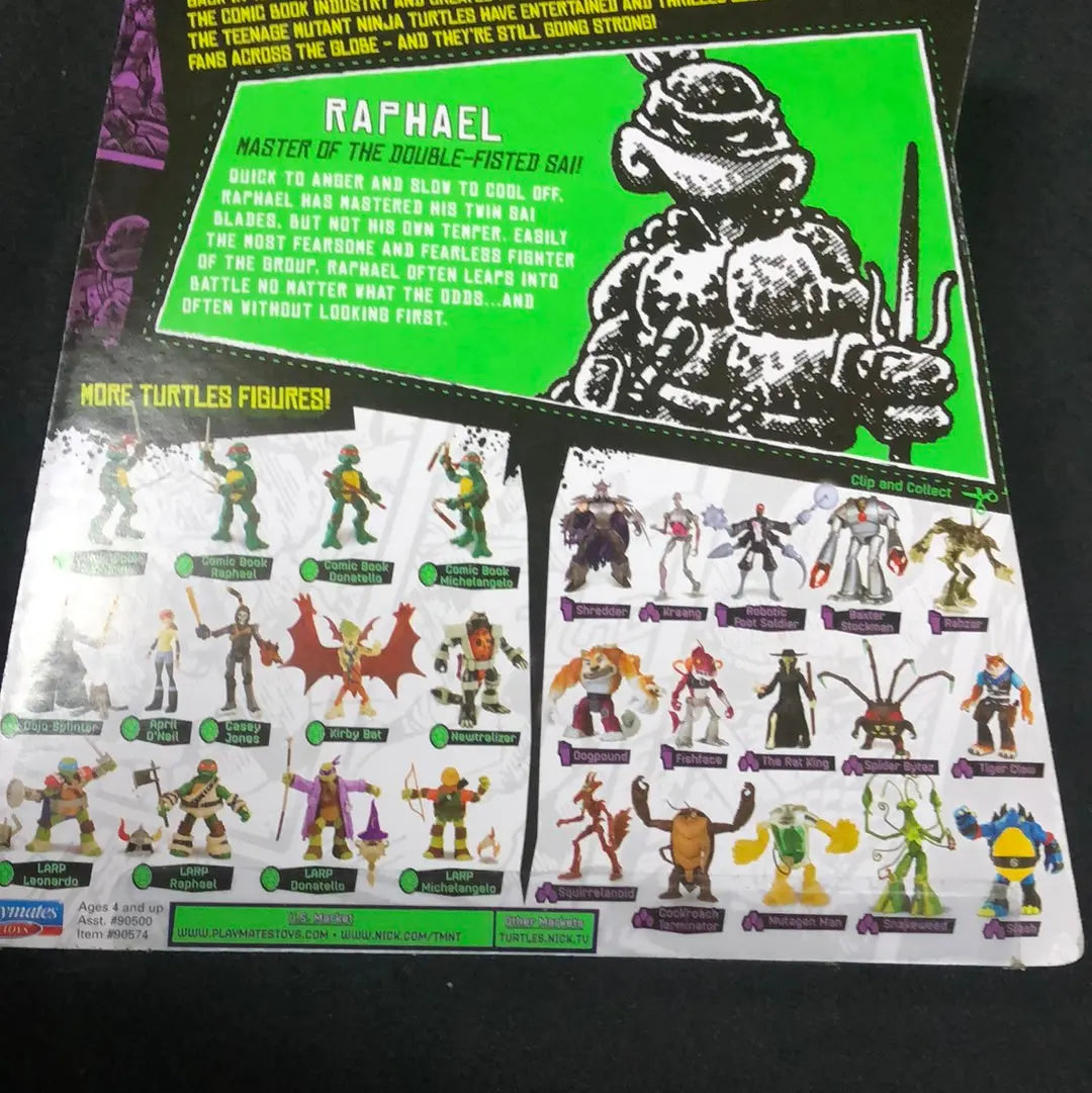 Original Comic Book RAPHAEL - 2014 Playmates Teenage Mutant Ninja Turtles FRENLY BRICKS - Open 7 Days