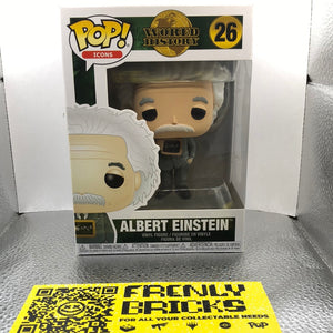 Funko POP! Vinyl - Icons - World History Albert Einstein #26 FRENLY BRICKS - Open 7 Days