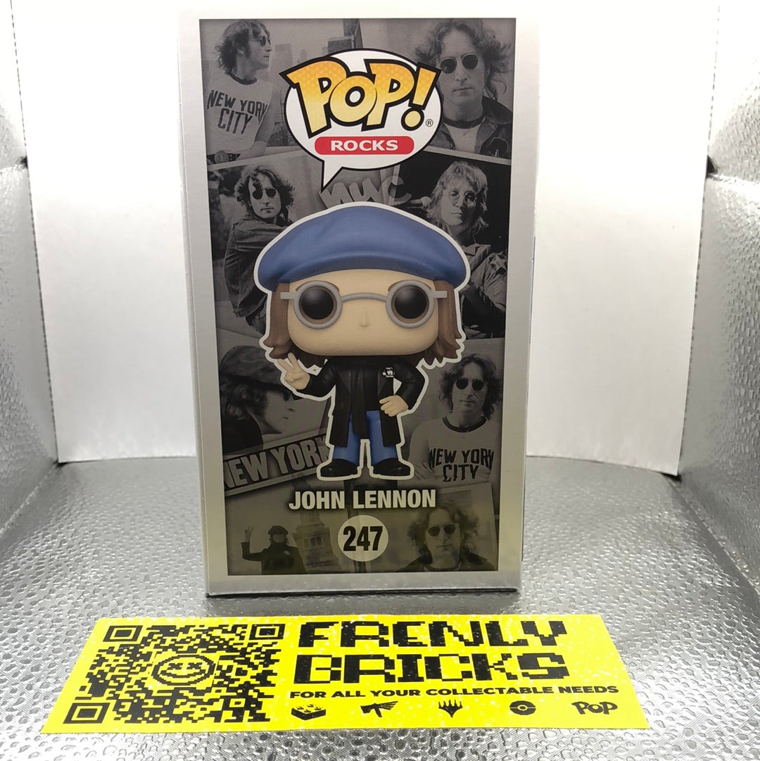 Funko Pop! Rocks John Lennon Peacoat #247   funko shop Exclusive FRENLY BRICKS - Open 7 Days