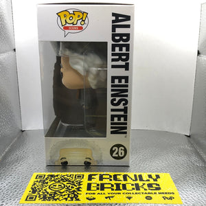 Funko POP! Vinyl - Icons - World History Albert Einstein #26 FRENLY BRICKS - Open 7 Days