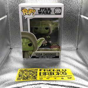 Funko Pop! Vinyl: Star Wars - Yoda (Hooded)  #393 FRENLY BRICKS - Open 7 Days