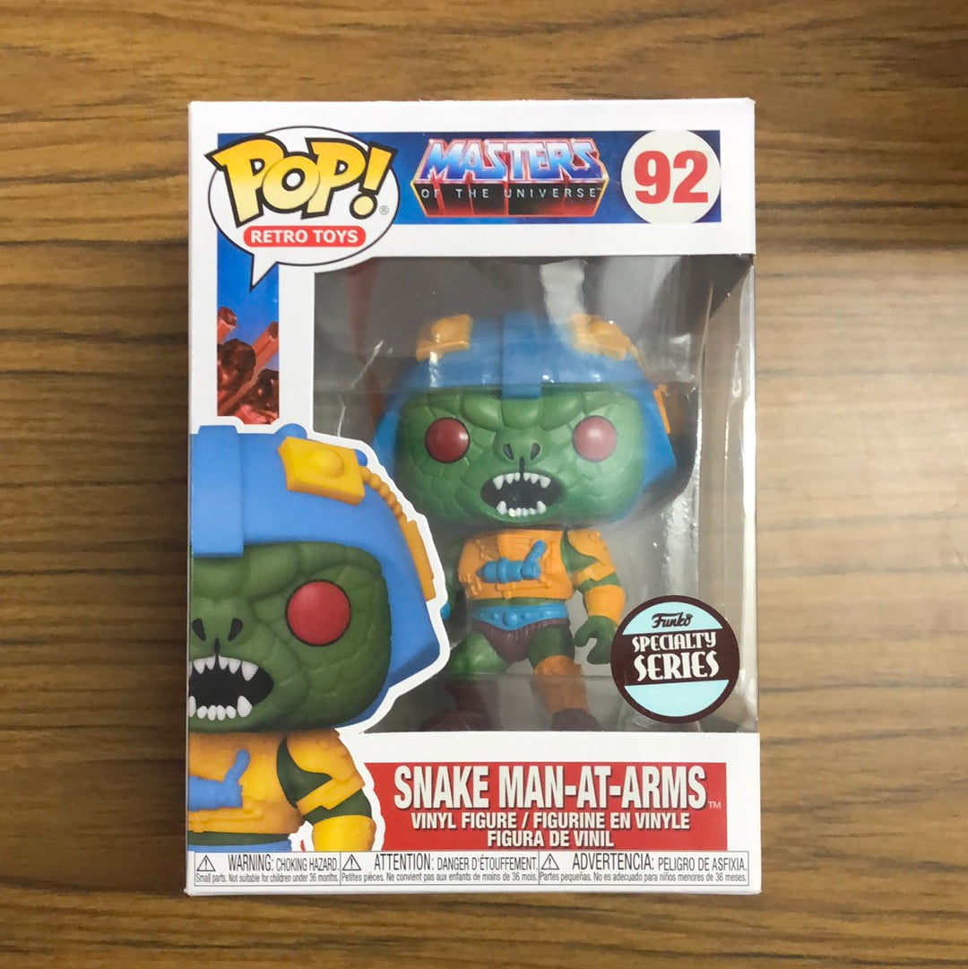 MOTU Masters of the Universe Snake Man-At-Arms #92 Funko Specialty Series FRENLY BRICKS - Open 7 Days