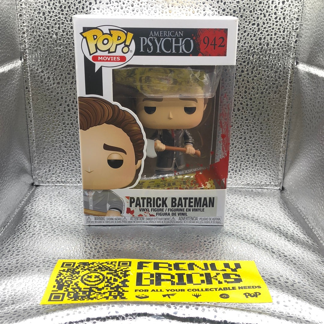 Funko Pop! Movies Patrick Bateman w/Axe #942 MIB Vaulted American Psycho FRENLY BRICKS - Open 7 Days