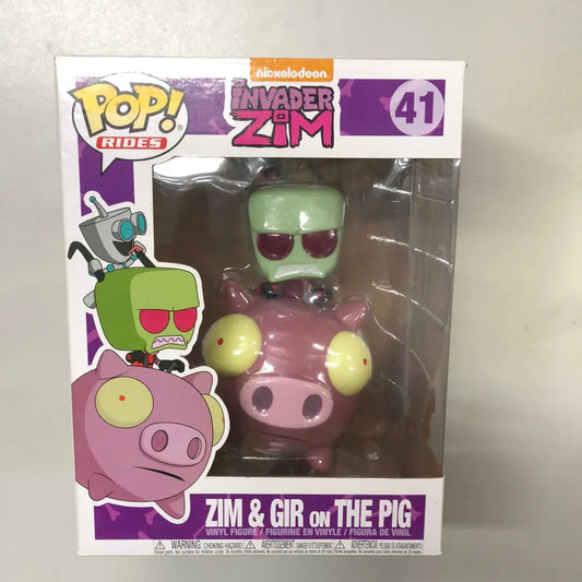 Funko Pop! Rides #41 Invader Zim: Zim and Gir on The Pig Hot Topic Exclusive FRENLY BRICKS - Open 7 Days