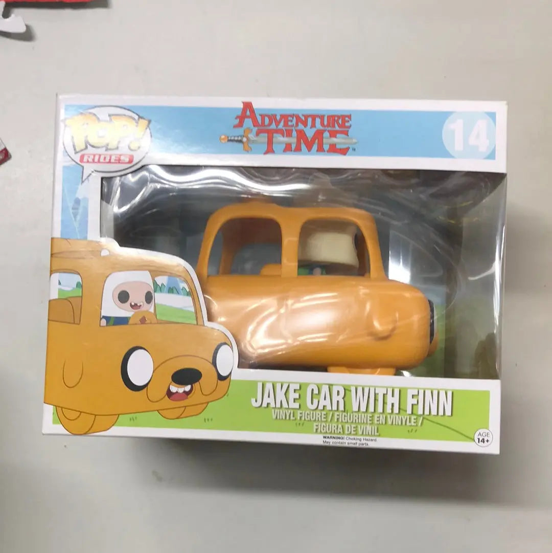 Funko Pop! Rides: Adventure Time - Finn the Human (w/ Jake Car) #14 FRENLY BRICKS - Open 7 Days