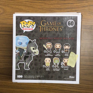 Games of Thrones Rides Funko Pop - Mounted White Walker - No. 60 FRENLY BRICKS - Open 7 Days