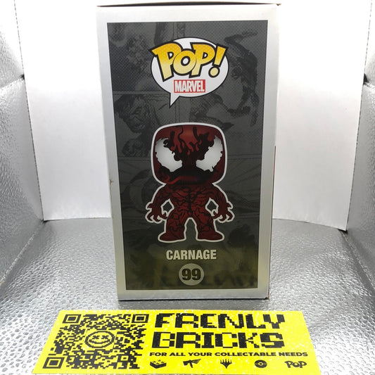 Funko Pop! Vinyl: Marvel - Carnage #99 Hot Topic Exclusive FRENLY BRICKS - Open 7 Days