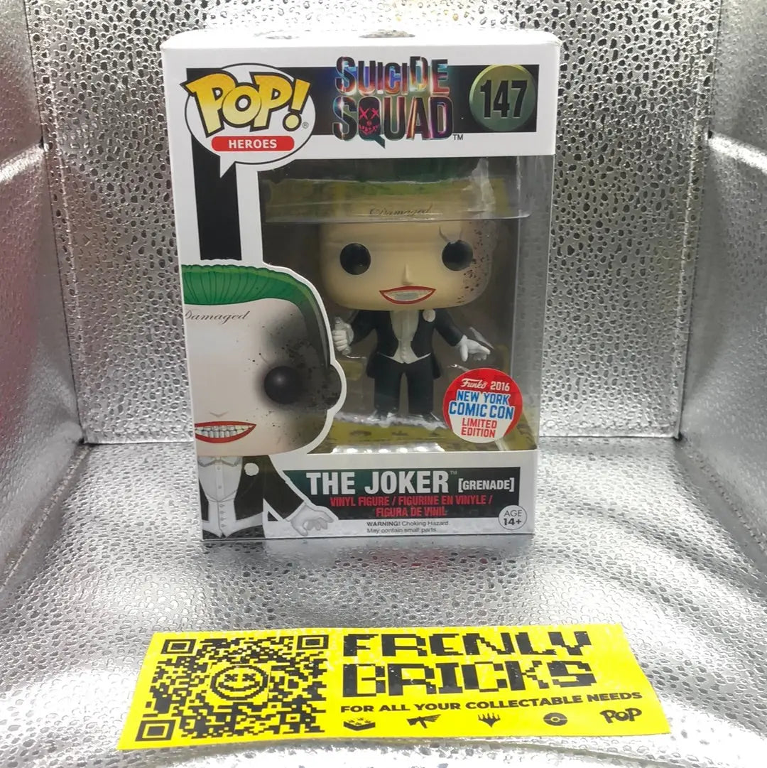 Funko Pop! Vinyl - The Joker - Grenade NYCC Exclusive 147 Suicide Squad FRENLY BRICKS - Open 7 Days