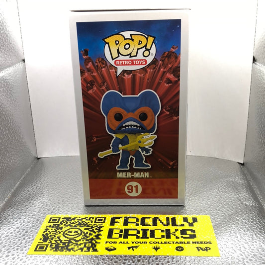 Funko Pop Mer-Man # 91 Masters of the Universe Funko Exclusive MOTU NEW FRENLY BRICKS - Open 7 Days